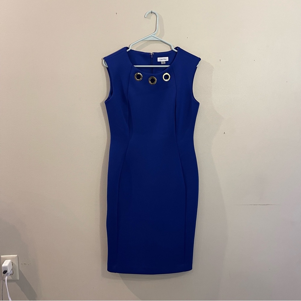 Calvin Klein Navy Blue Formal Dress